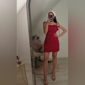Red Bershka Mini Dress M